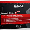 Vichy Dercos Aminexil Clinical 5 Anti-Hair Fall Treatment For Men, Pack of 6ml x 21's