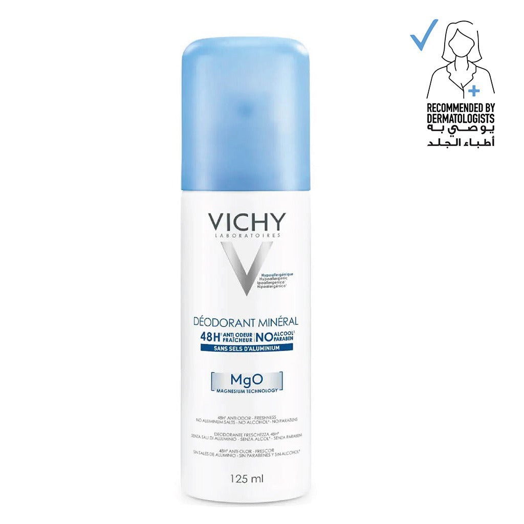 Vichy 48 Hour Aluminum Free Mineral Deodorant Spray 125ml - Easy Pharmacy LLC