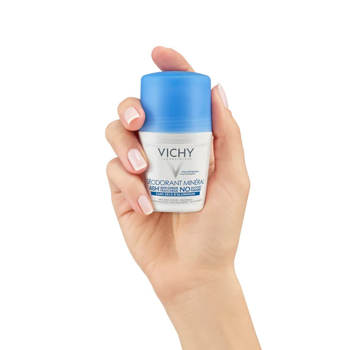Vichy 48 Hours Anti-Odour Aluminum Free Mineral Deodorant Roll-On 50ml - Easy Pharmacy LLC