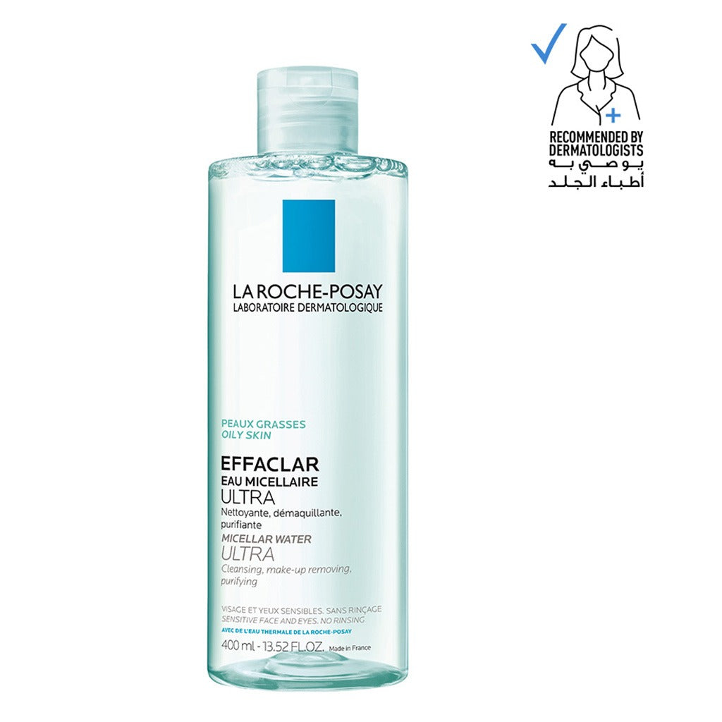 La Roche-Posay Effaclar Micellar Water Makeup Remover For Oily Skin 400ml - Easy Pharmacy LLC