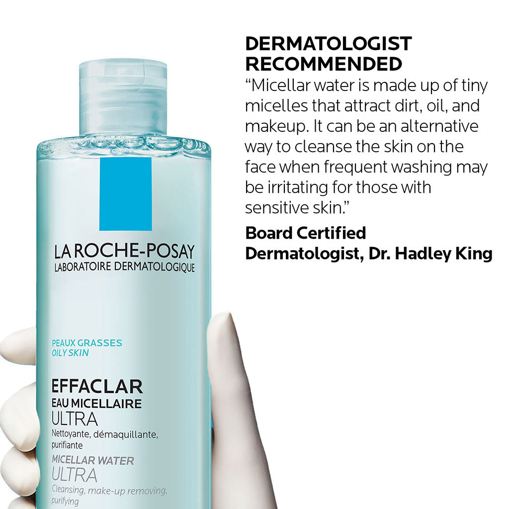 La Roche-Posay Effaclar Micellar Water Makeup Remover For Oily Skin 400ml - Easy Pharmacy LLC