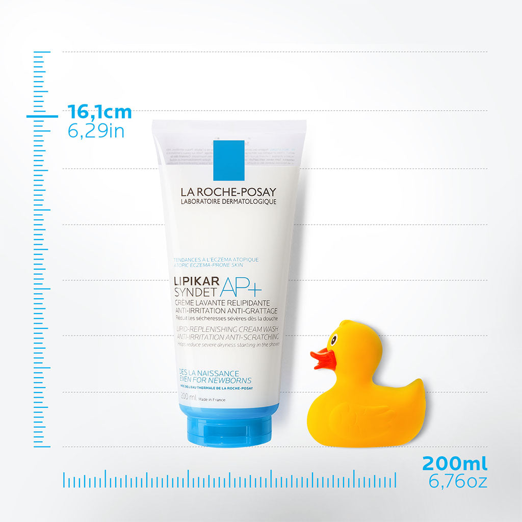 La Roche-Posay Lipikar Syndet AP+ Body Wash For Extremely Dry Atopic Eczema-Prone Skin 200ml - Easy Pharmacy LLC