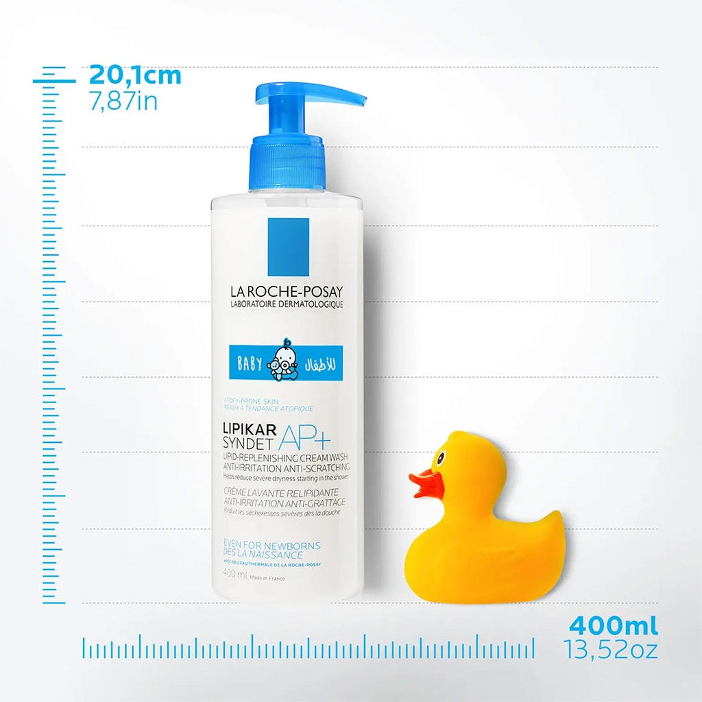 La Roche-Posay Lipikar Syndet AP+ Body Wash For Extremely Dry Atopic Eczema-Prone Skin 400ml - Easy Pharmacy LLC