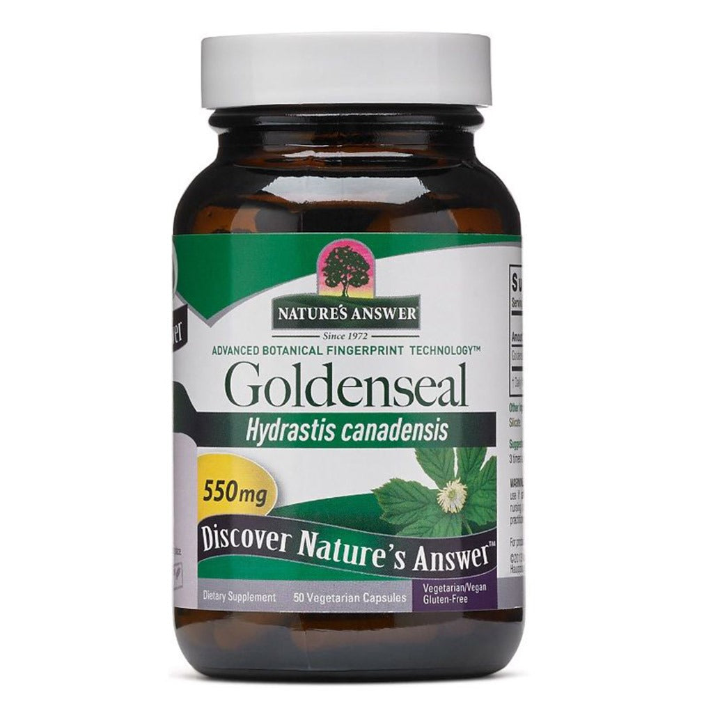 Nature's Answer Goldenseal 550 mg Vegetarian Capsules 50's - Easy Pharmacy LLC