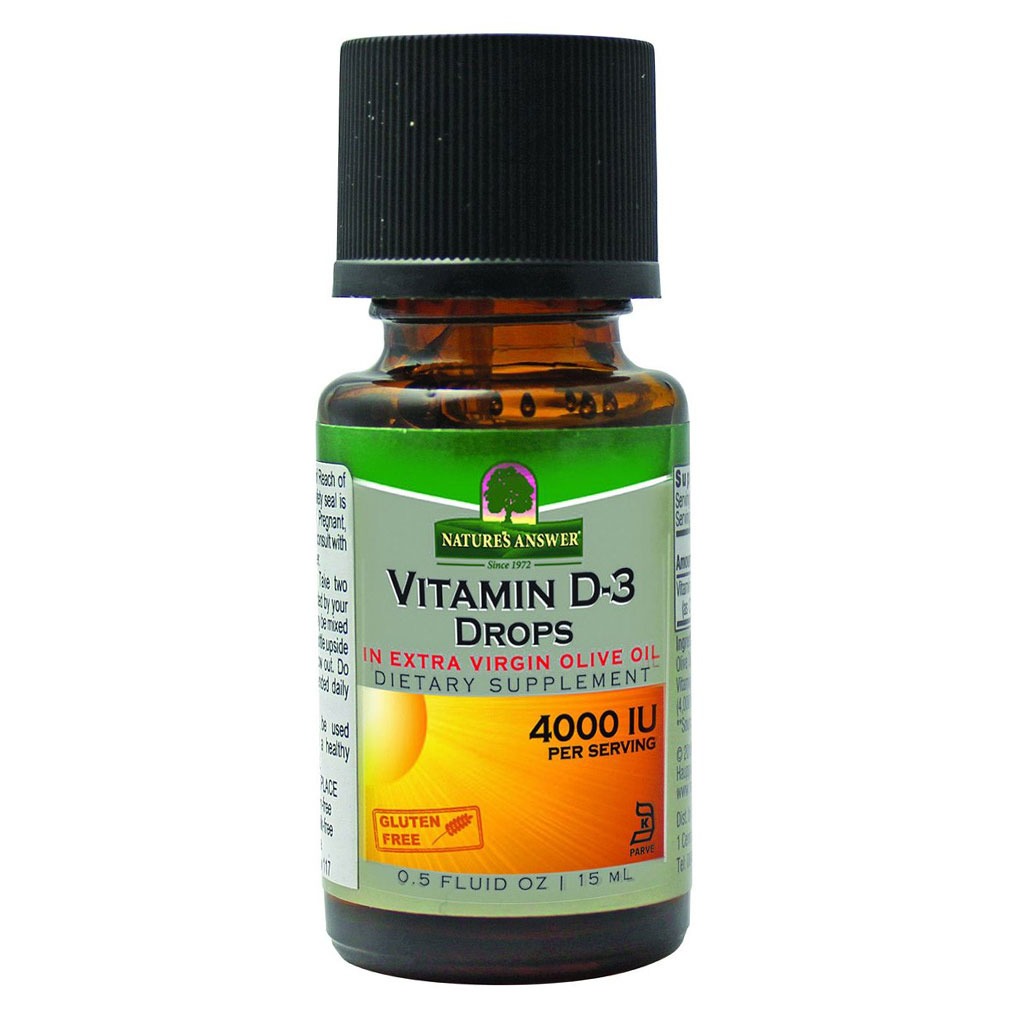 Nature's Answer Vitamin D3 4000IU Drops For Bone & Muscle Health, 15ml - Easy Pharmacy LLC