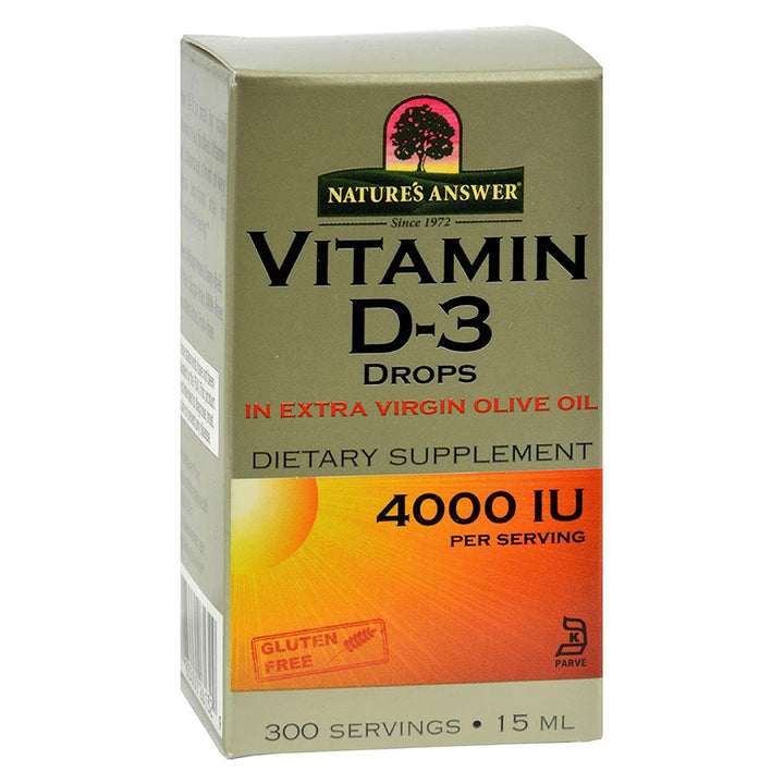 Nature's Answer Vitamin D3 4000IU Drops For Bone & Muscle Health, 15ml - Easy Pharmacy LLC