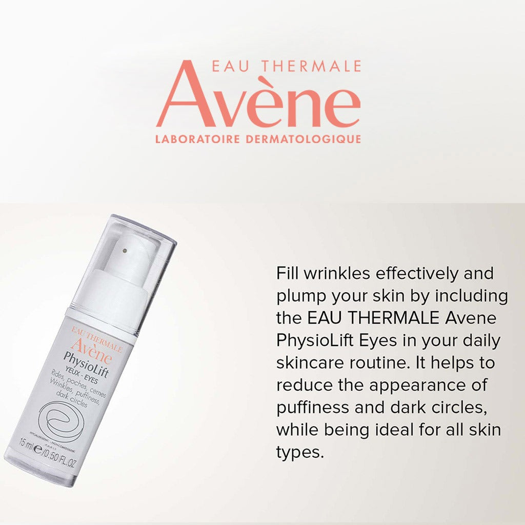Avene PhysioLift Eye Contour Cream For Eye Puffiness And Dark Circles 15ml - Easy Pharmacy LLC