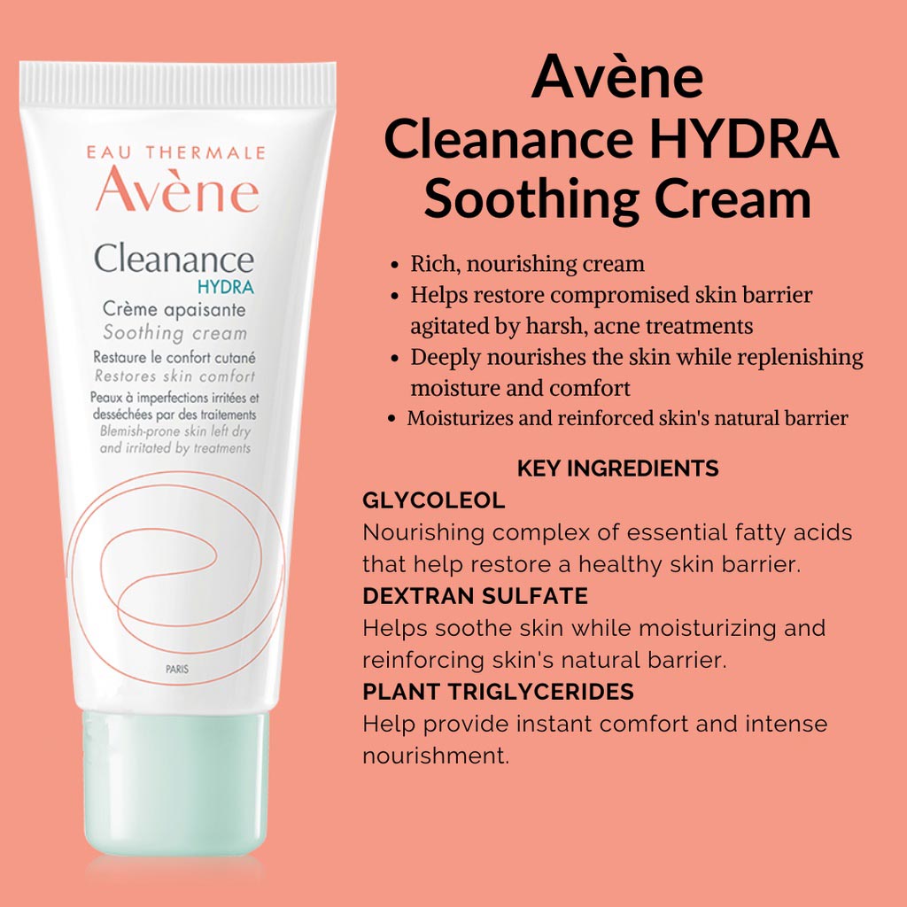 Avene Cleanance Hydra Soothing Cream For Blemish Prone & Acne Prone Skin 40ml - Easy Pharmacy LLC