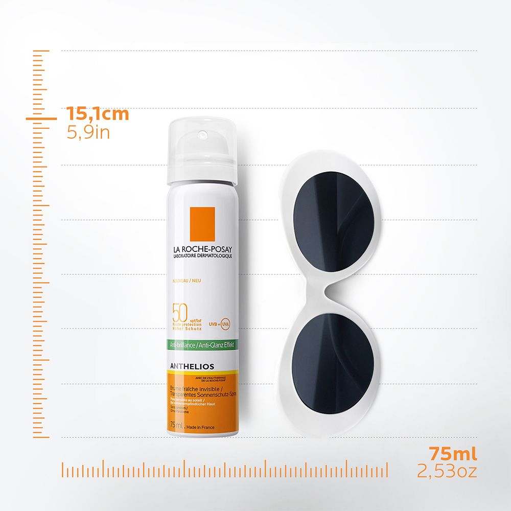 La Roche-Posay Anthelios Anti-Shine Invisible Sunscreen Face Mist SPF50 For All Skin Types 75ml - Easy Pharmacy LLC