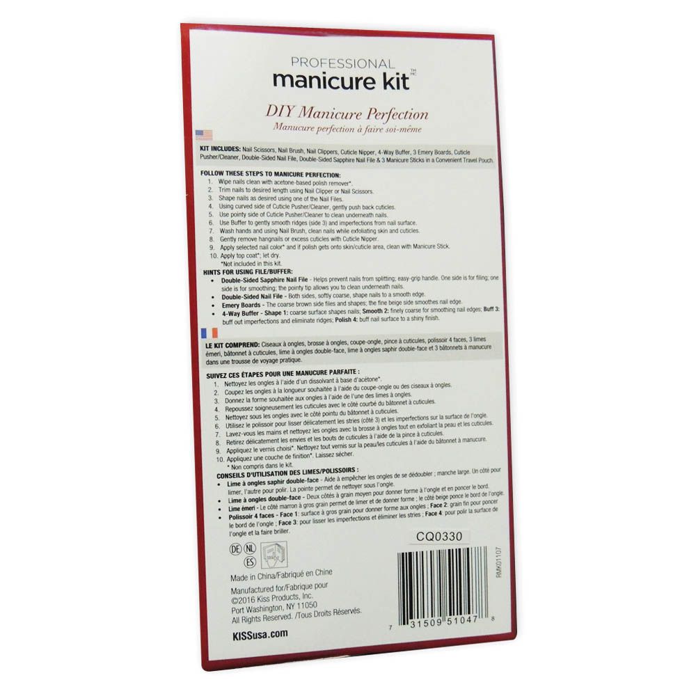 Kiss Professional Manicure Kit RMK01 - Easy Pharmacy LLC