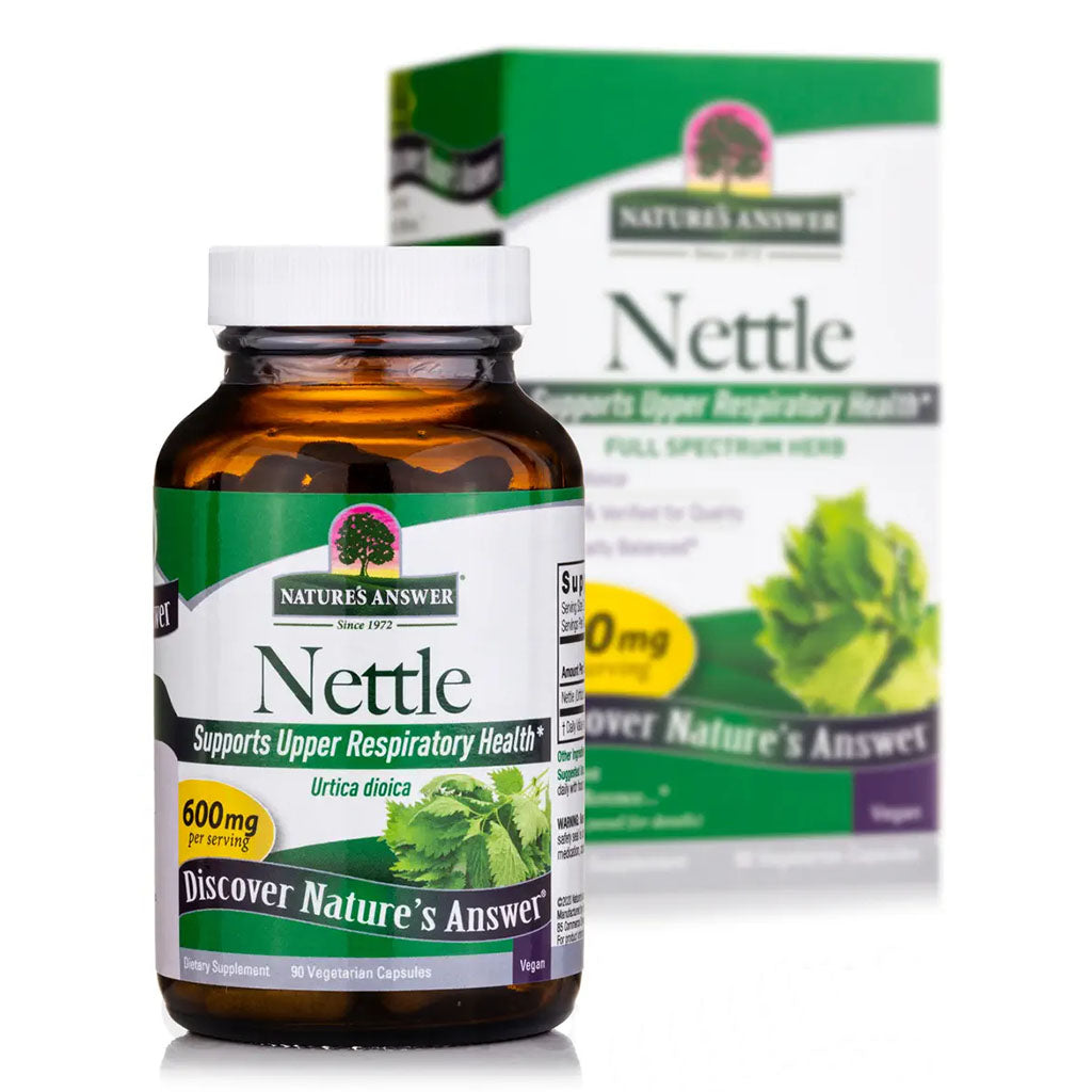 Nature's Answer Nettle Leaf 600mg Vegan Capsules For Upper Respiratory Health, Pack of 90's - Easy Pharmacy LLC