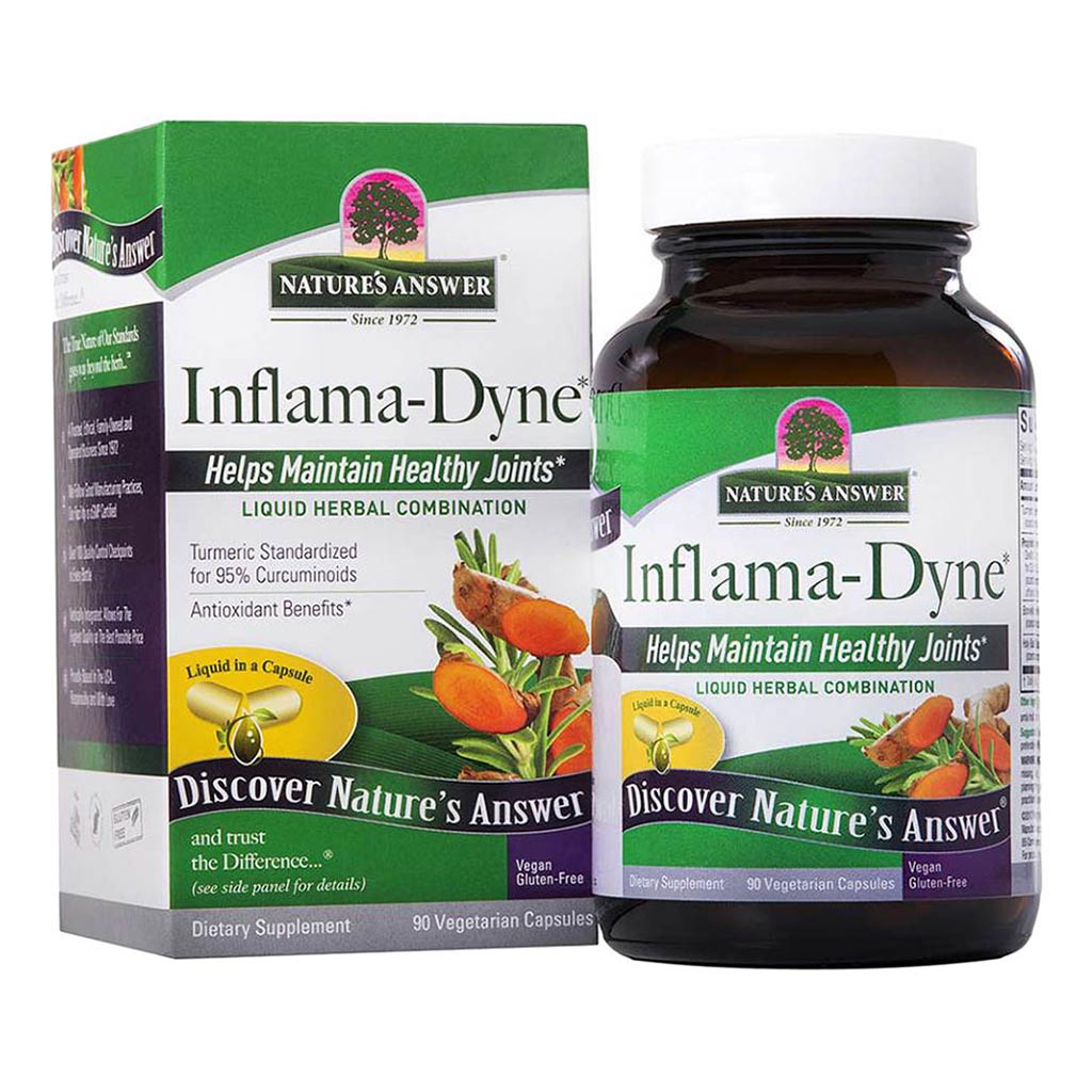 Nature's Answer Inflama-Dyne Vegan Capsules For Healthy Joints, Pack of 90's - Easy Pharmacy LLC