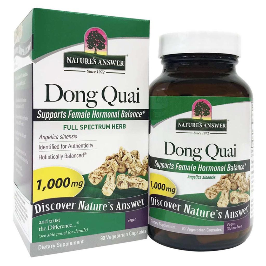 Nature's Answer Dong Quai 1000mg Vegan Capsules For Female Hormonal Support, Pack of 90's - Easy Pharmacy LLC