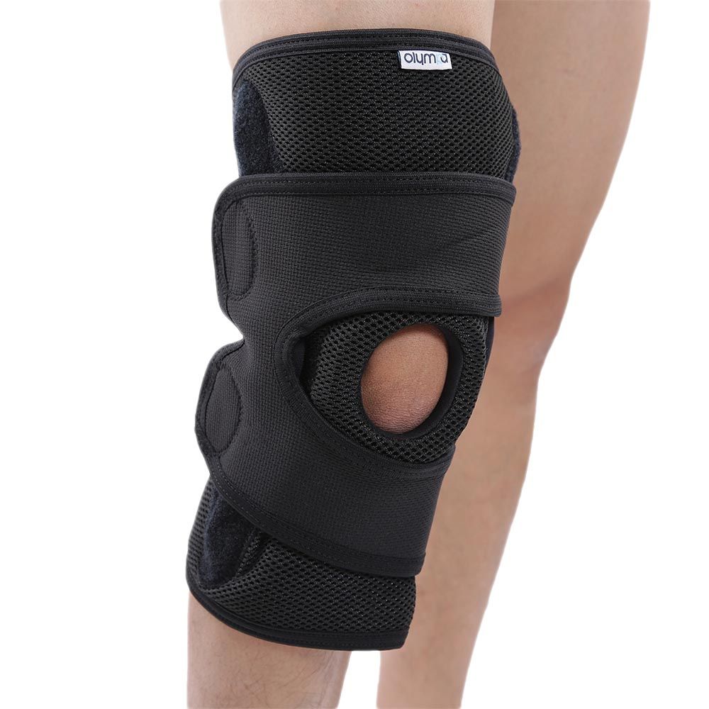 Olympa Airmesh Knee Support Black Extra Extra Large OES-711 - Easy Pharmacy LLC