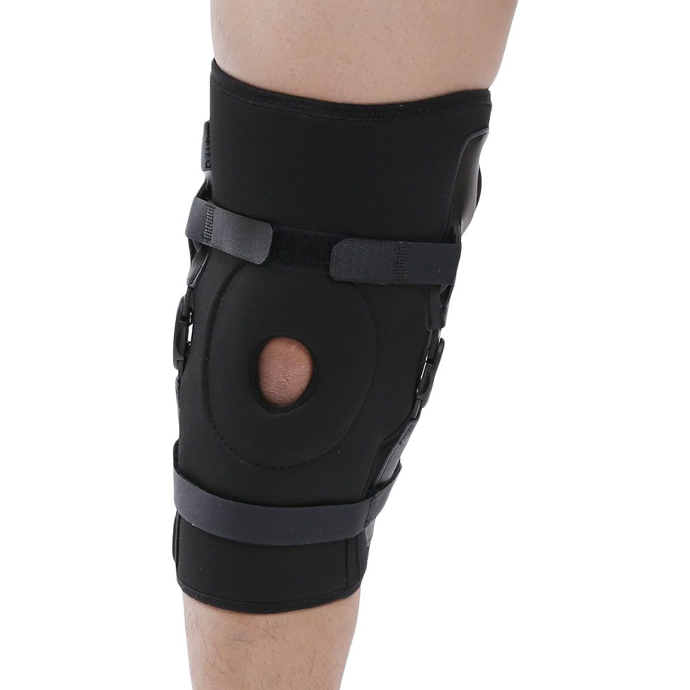 Olympa Airmesh Knee Brace Open Type Black Extra Extra Large OES-712 - Easy Pharmacy LLC