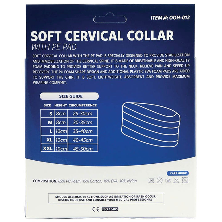 Olympa Soft Cervical Collar with PE Pad Beige Large OOH-012 - Easy Pharmacy LLC