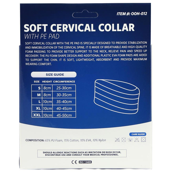 Olympa Soft Cervical Collar with PE Pad Beige Extra Extra Large OOH-012 - Easy Pharmacy LLC