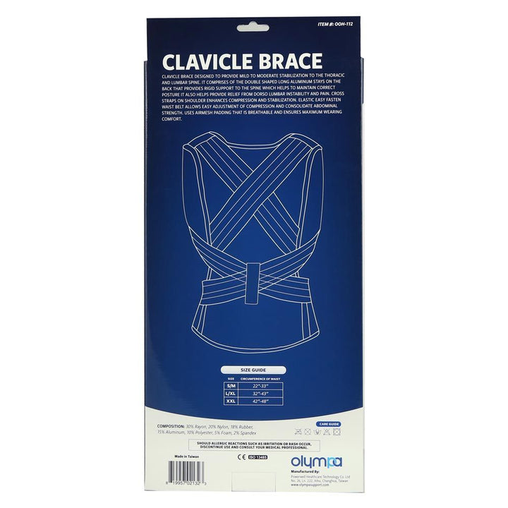 Olympa Clavicle Brace Grey S/M - Easy Pharmacy LLC
