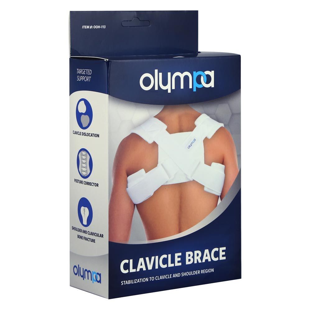 Olympa Clavicle Brace White L - Easy Pharmacy LLC