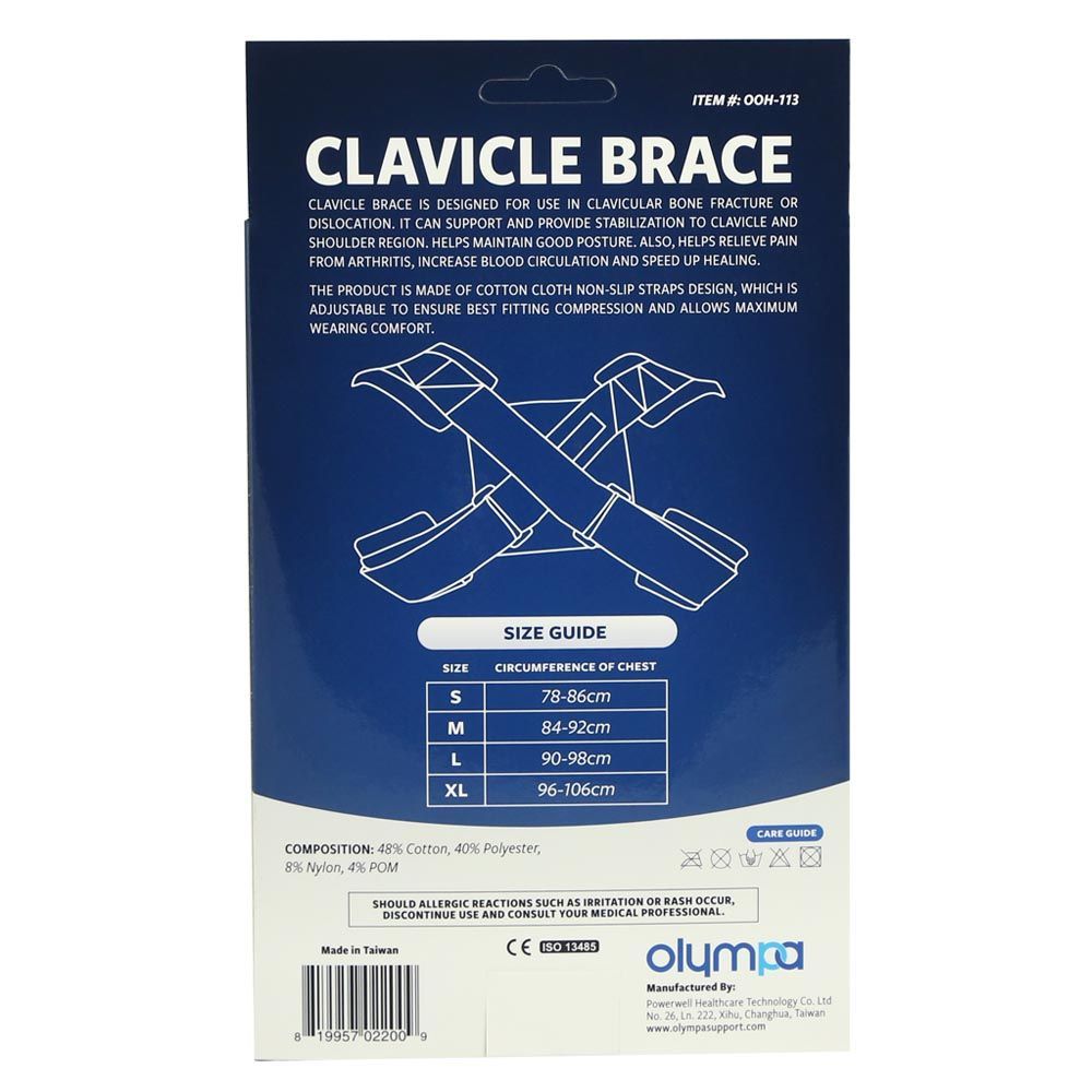 Olympa Clavicle Brace White L - Easy Pharmacy LLC