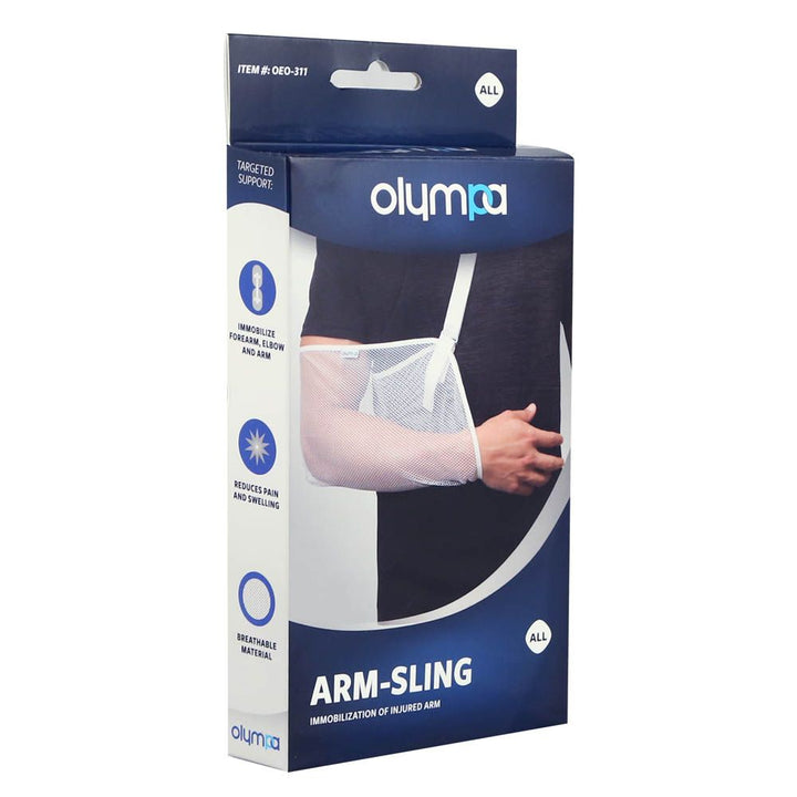 Olympa Arm Sling White One Size OEO-311 - Easy Pharmacy LLC