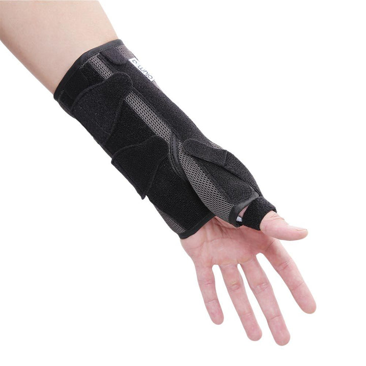 Olympa Wrist & Thumb Brace with Stay Left Grey-Black Small OEH-411 - Easy Pharmacy LLC