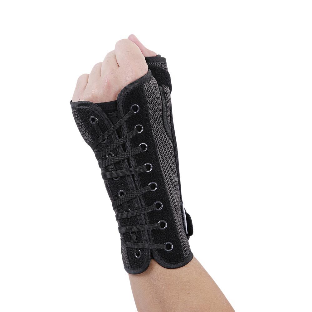 Olympa Wrist & Thumb Brace with Stay Left Grey-Black Extra Large OEH-411 - Easy Pharmacy LLC