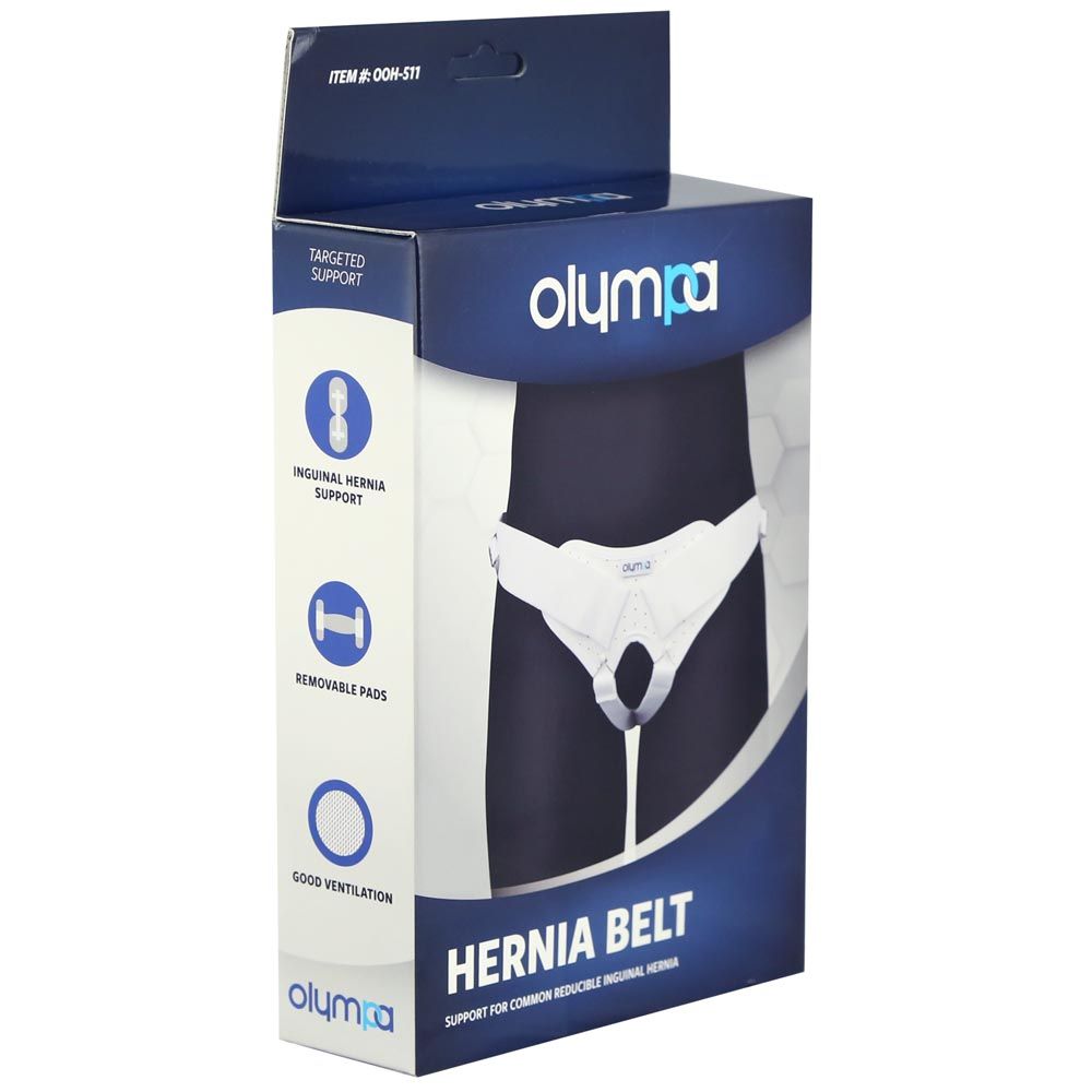 Olympa Hernia Belt White Large OOH-511 - Easy Pharmacy LLC