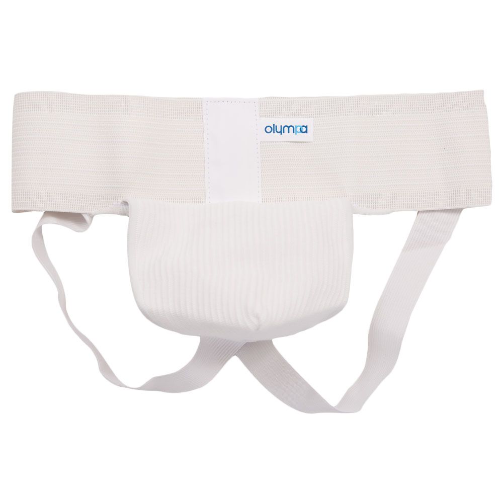 Olympa Athletic Suspensory with Soft Pouch White Small OOH-512 - Easy Pharmacy LLC