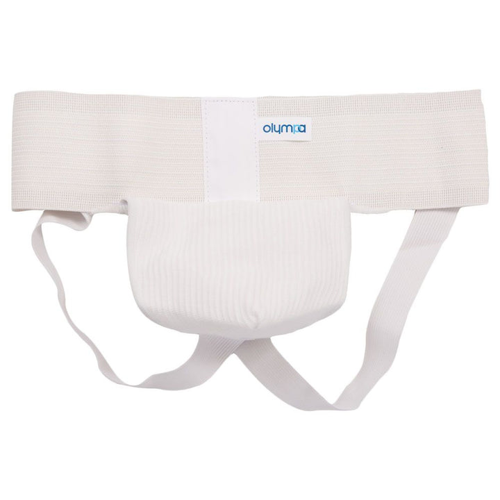 Olympa Athletic Suspensory with Soft Pouch White Small OOH-512 - Easy Pharmacy LLC