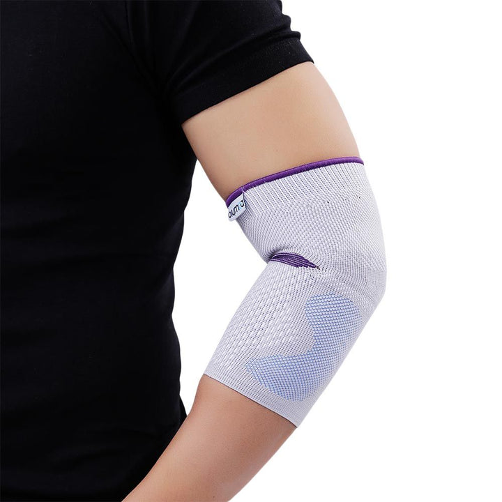Olympa Snug Elbow Support with Gel Pad Extra Extra Large Cool Grey OFS-211 - Easy Pharmacy LLC