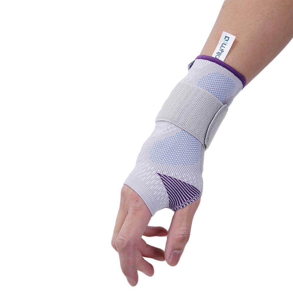 Olympa Snug Wrist Support with Stay & Gel Pad Left Cool Grey M - Easy Pharmacy LLC