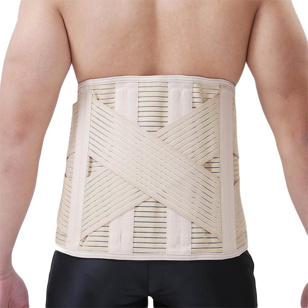 Olympa Breathable Back Support with Stays Beige XXL - Easy Pharmacy LLC