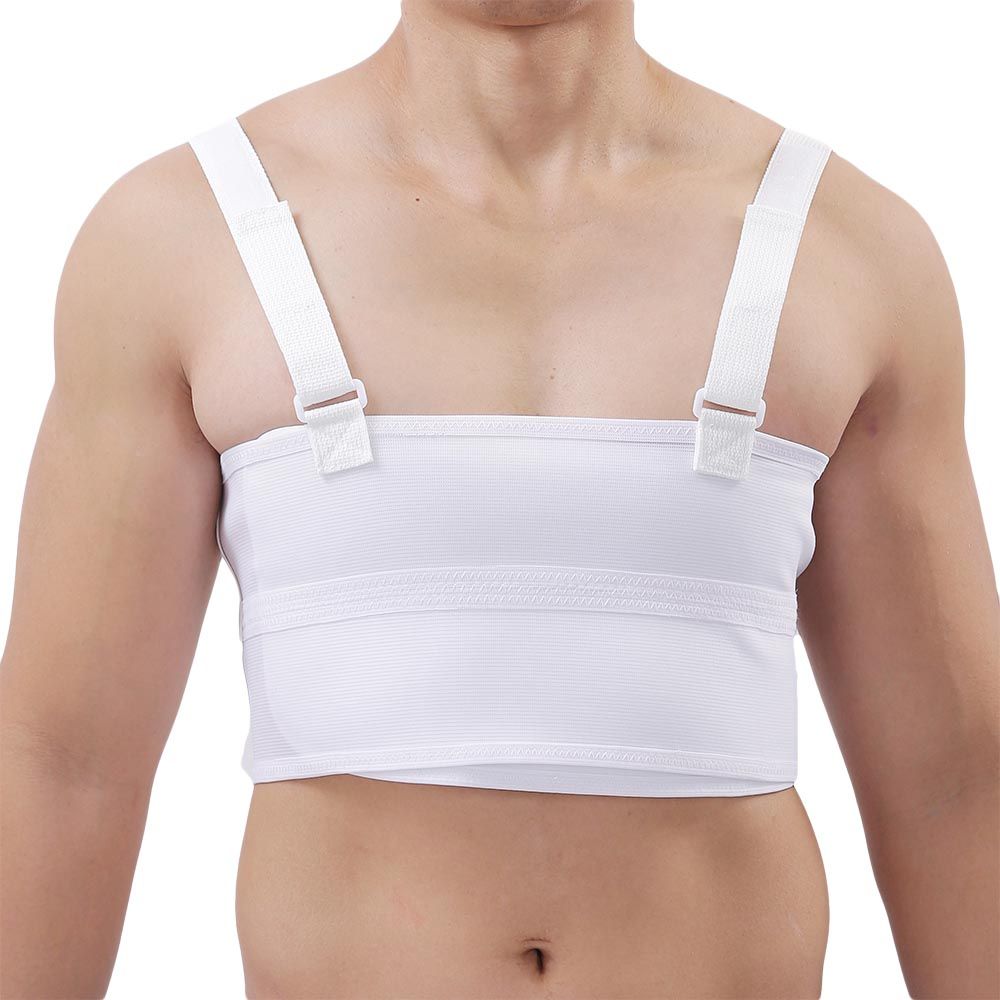 Olympa Rib Belt with Shoulder Strap White Small OEB-516 - Easy Pharmacy LLC
