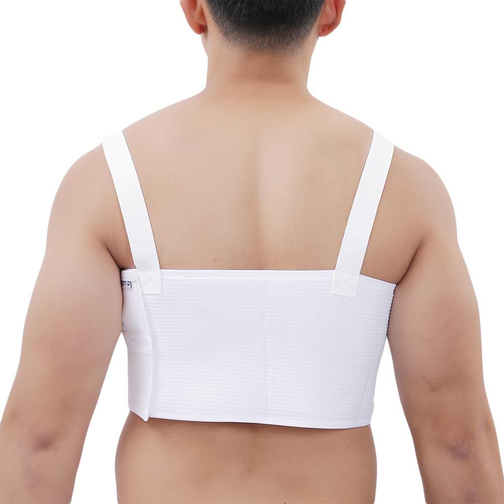 Olympa Rib Belt with Shoulder Strap White Extra Large OEB-516 - Easy Pharmacy LLC