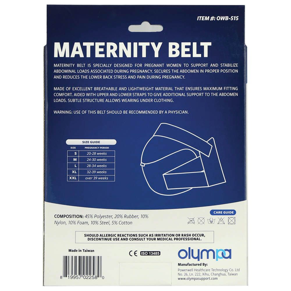 Olympa Maternity Belt Pink Extra Extra Large OWB-515 - Easy Pharmacy LLC