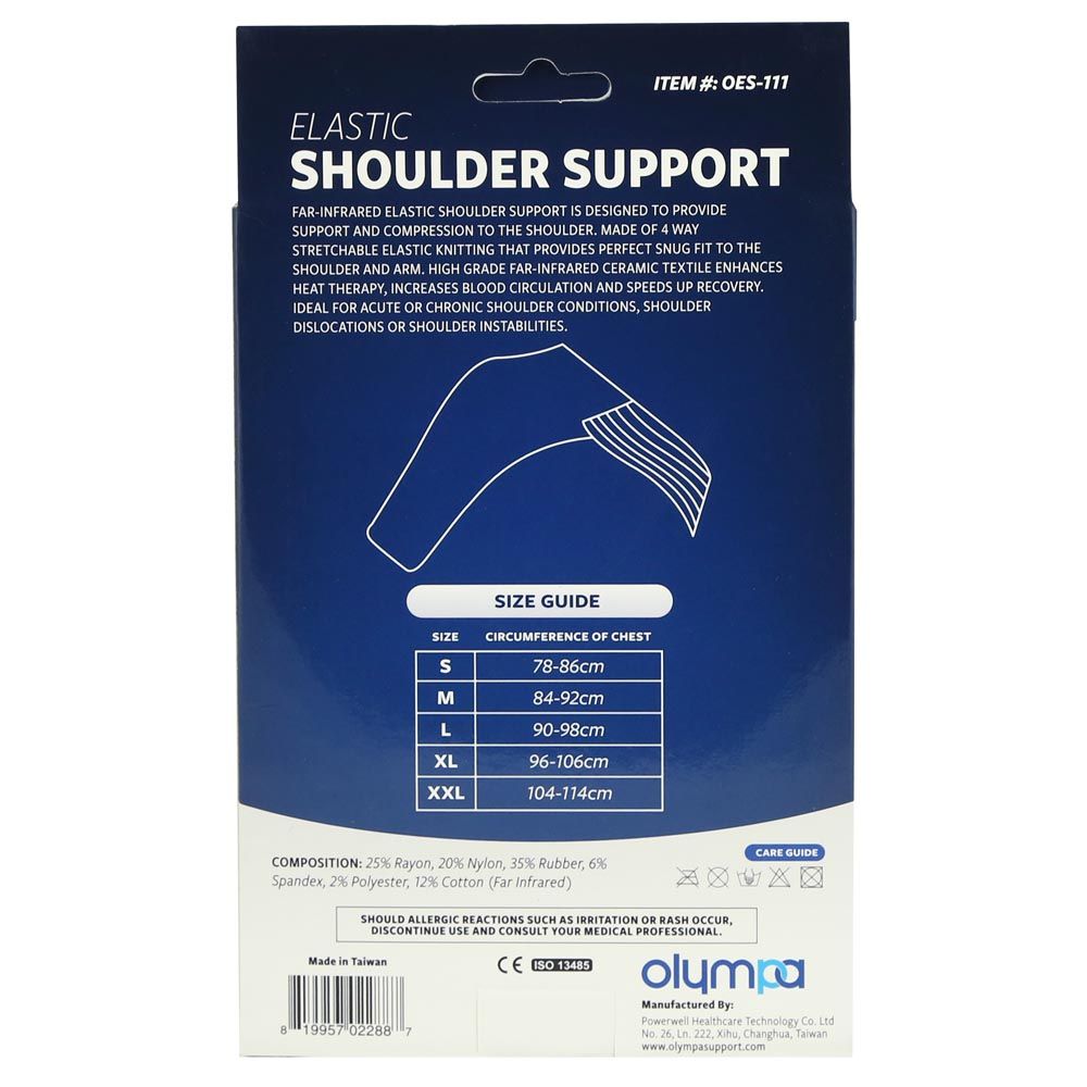 Olympa Elastic Shoulder Support Beige Medium OES-111 - Easy Pharmacy LLC