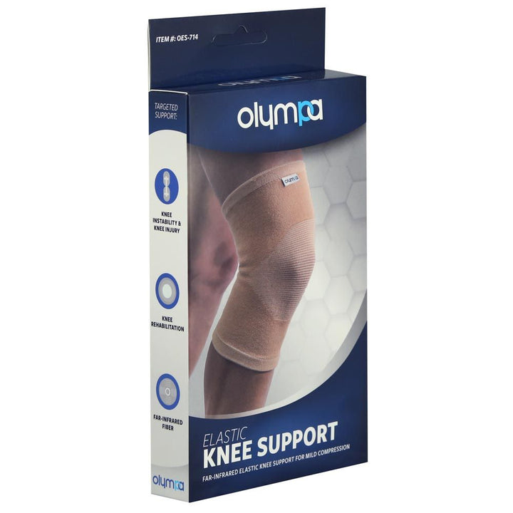 Olympa Elastic Knee Support Beige Large OES-714 - Easy Pharmacy LLC