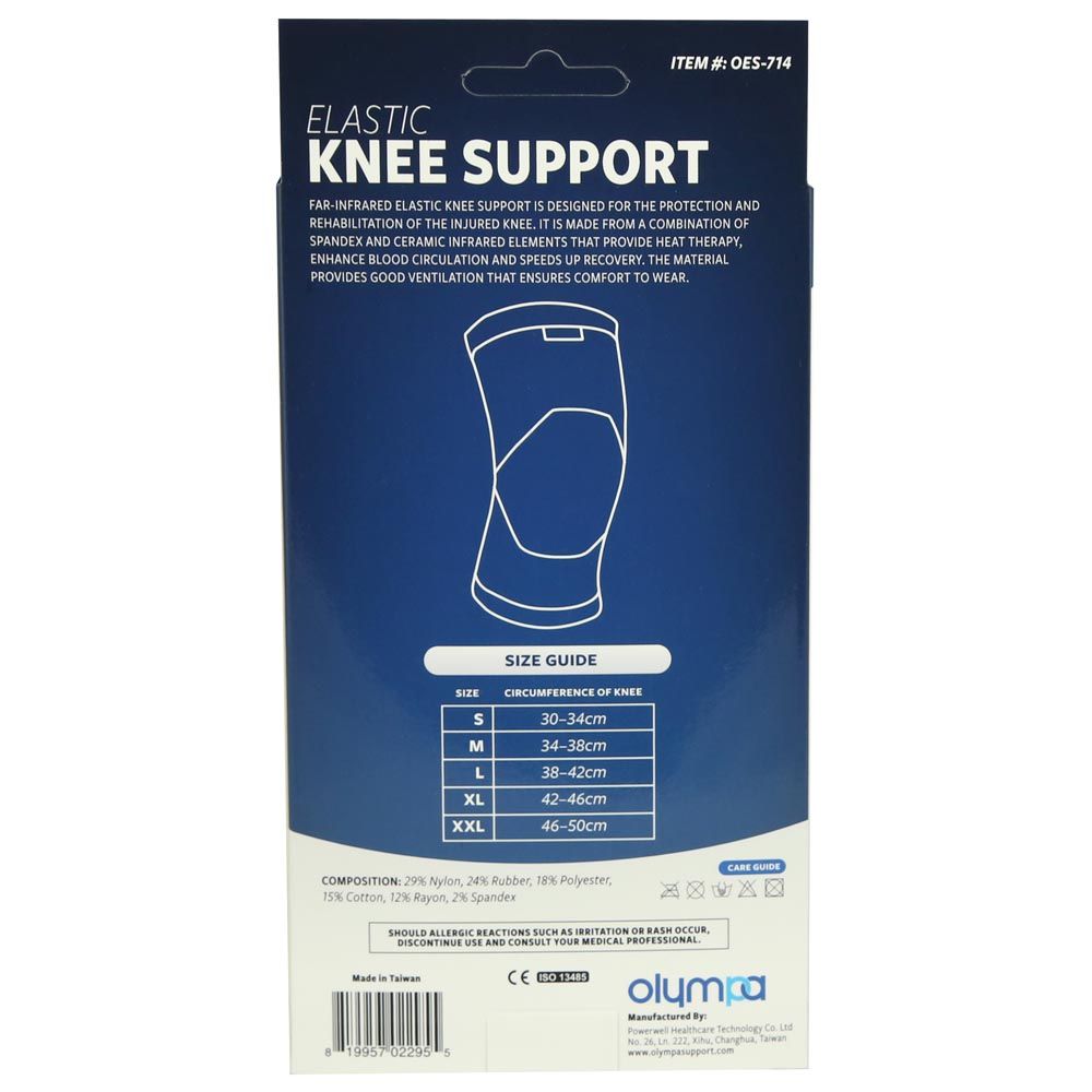 Olympa Elastic Knee Support Beige Extra Large OES-714 - Easy Pharmacy LLC