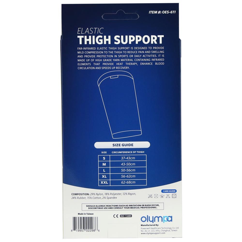Olympa Elastic Thigh Support Beige Large OES-611 - Easy Pharmacy LLC
