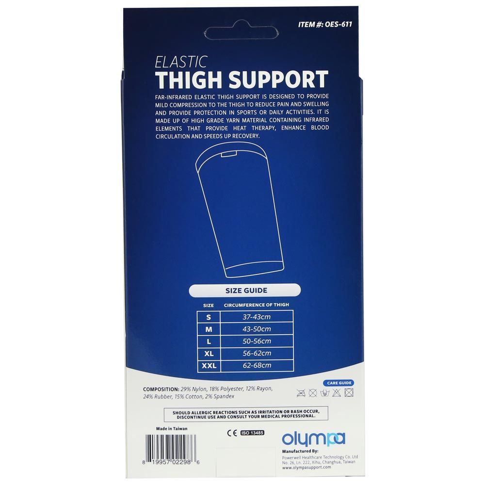 Olympa Elastic Thigh Support Beige XXL - Easy Pharmacy LLC