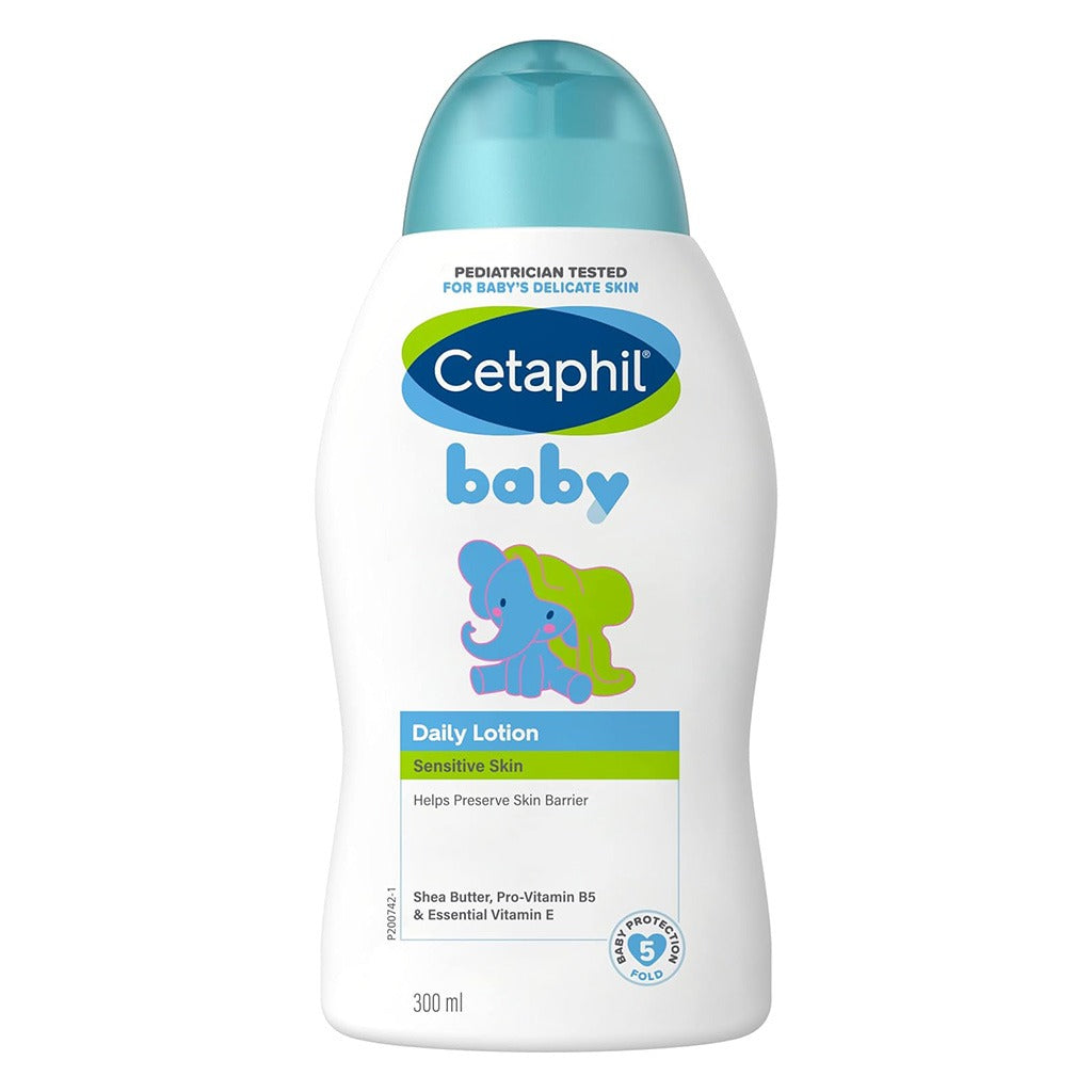 Cetaphil Baby Daily Lotion With Shea Butter, Face & Body Moisturizer For Delicate And Sensitive Skin, Unscented, 300ml - Easy Pharmacy LLC