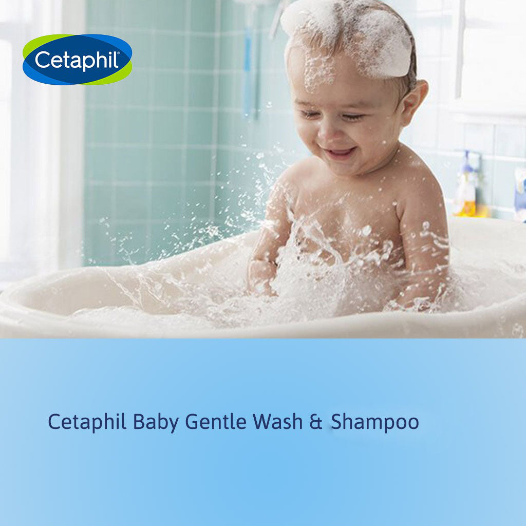 Cetaphil Baby Gentle Tear Free Wash & Shampoo For Sensitive Body And Hair, Unscented, 300ml - Easy Pharmacy LLC