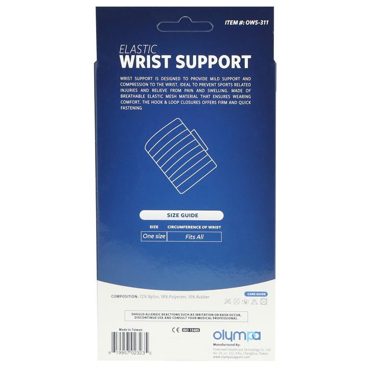 Olympa Elastic Wrist Support with Velcro Beige One Size OWS-311 - Easy Pharmacy LLC