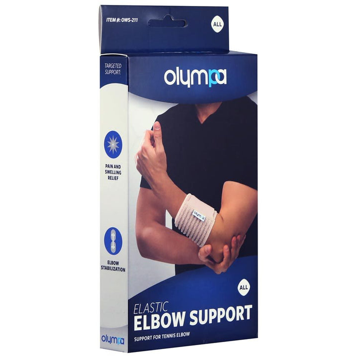 Olympa Elastic Elbow Support Beige One Size OWS-211 - Easy Pharmacy LLC