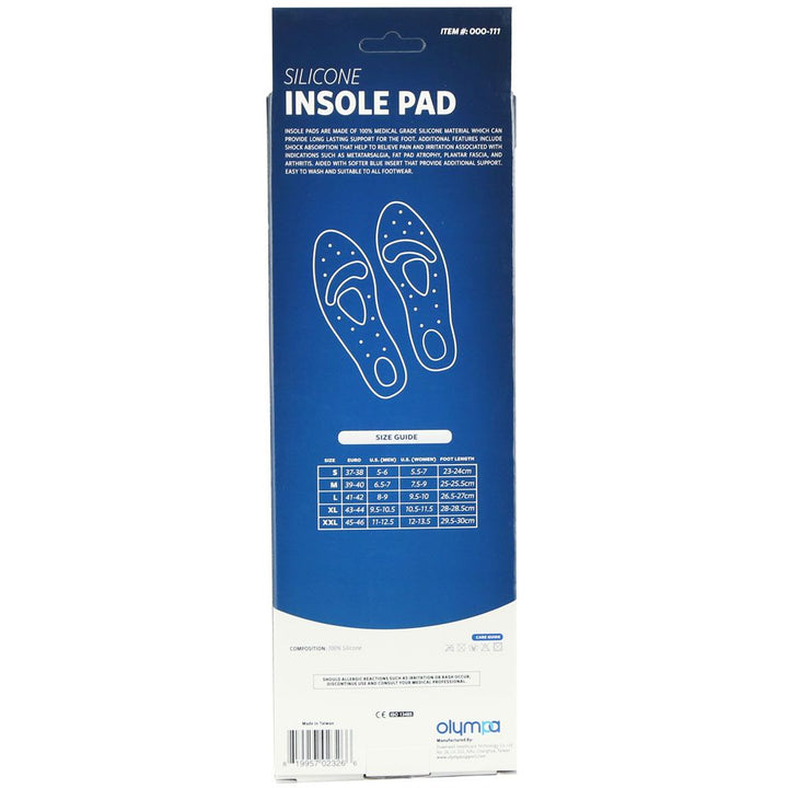 Olympa Silicone Insole Pad Large OOO-111 - Easy Pharmacy LLC