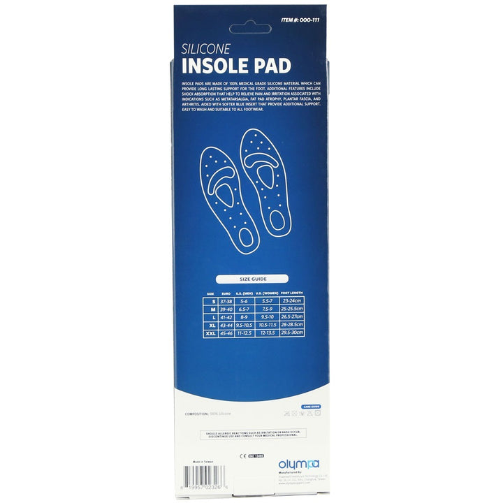Olympa Silicone Insole Pad Extra Extra Large OOO-111 - Easy Pharmacy LLC