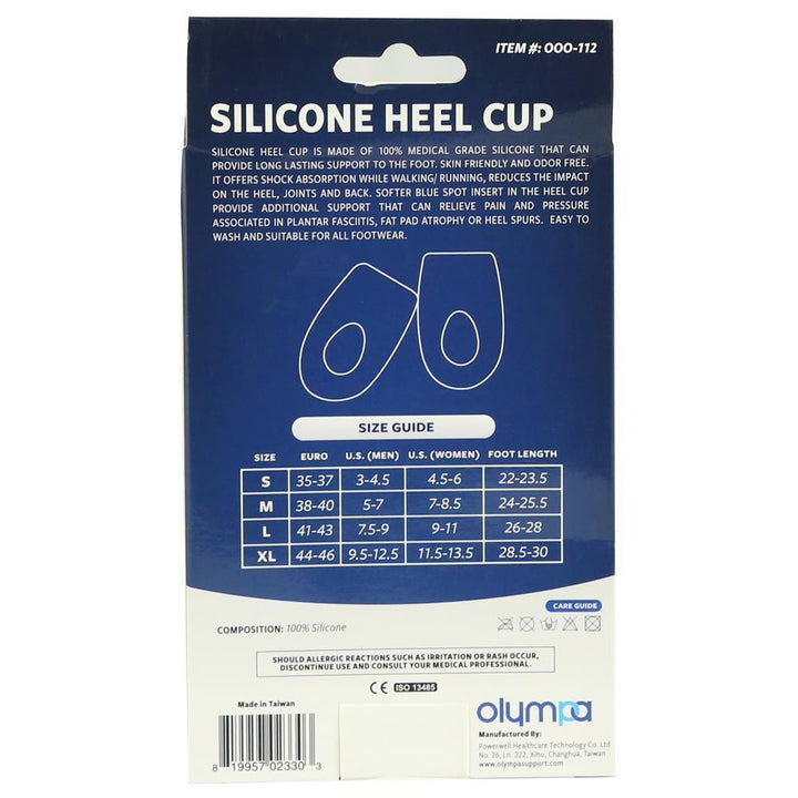 Olympa Silicone Heel Cup S - Easy Pharmacy LLC