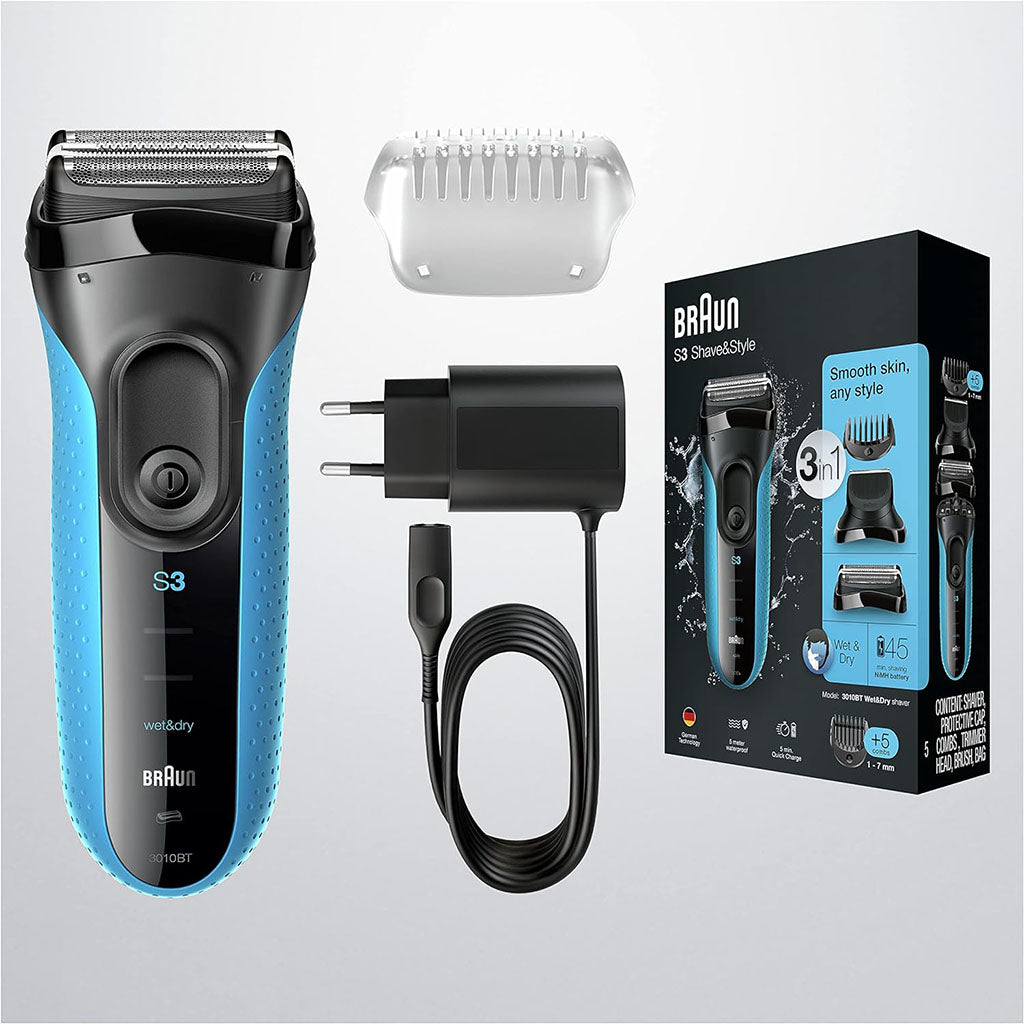 Braun Series 3 Shave & Style Wet & Dry Trimmer 3010BT - Easy Pharmacy LLC
