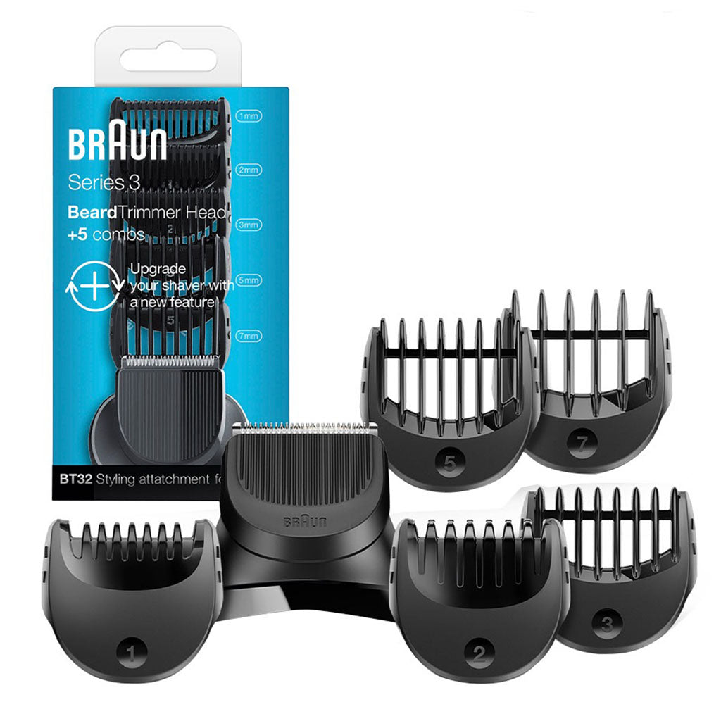 Braun Series 3 Beard Trimmer Head + 5 Combs BT32 - Easy Pharmacy LLC